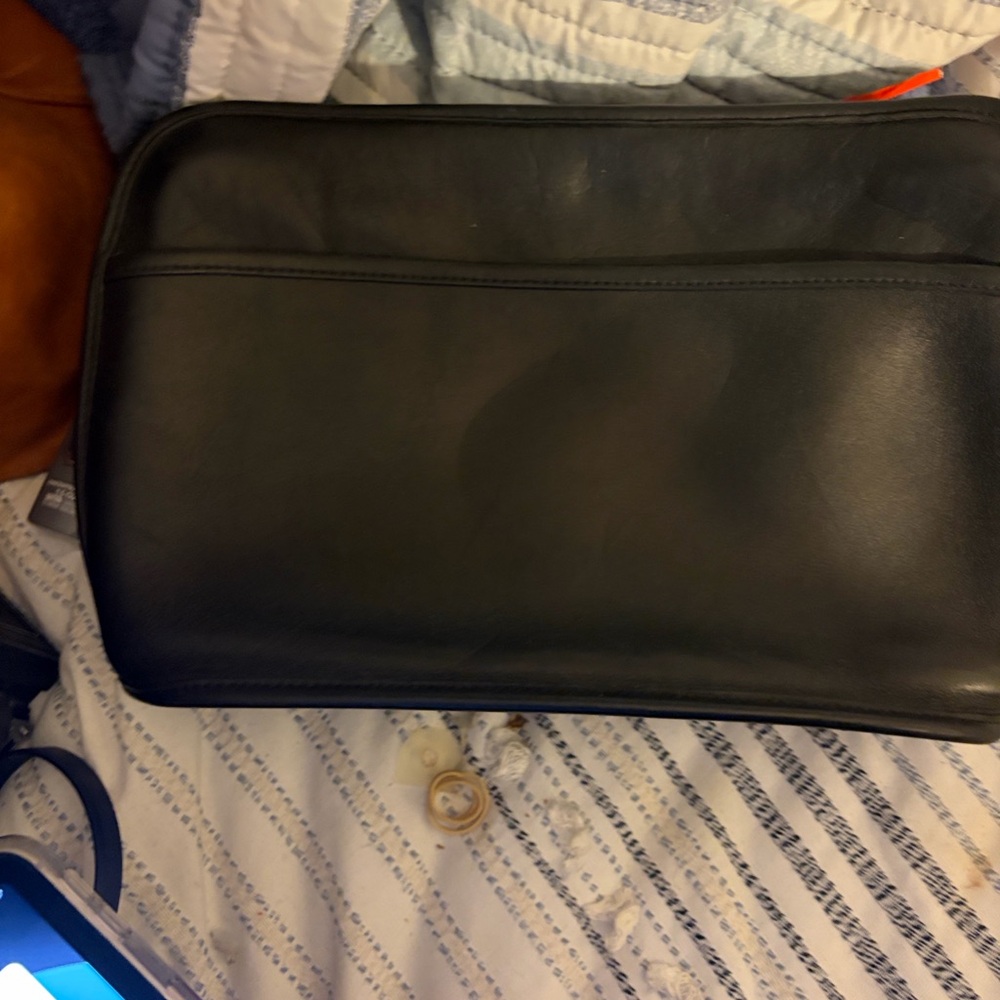 Vintage Coach, glove fitted black hobo Leather Bag